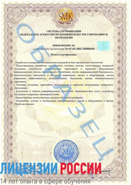 Образец сертификата соответствия (приложение) Светлоград Сертификат ISO 27001