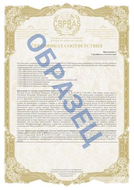 Образец Приложение к СТО 01.064.00220722.2-2020 Светлоград Сертификат СТО 01.064.00220722.2-2020 