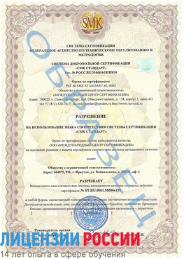 Образец разрешение Светлоград Сертификат ISO 50001