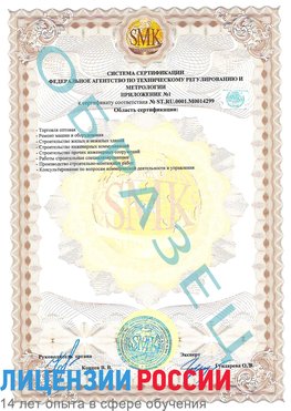 Образец сертификата соответствия (приложение) Светлоград Сертификат ISO 14001